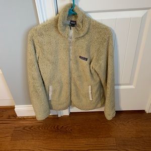 Patagonia tan full-zip coat size M